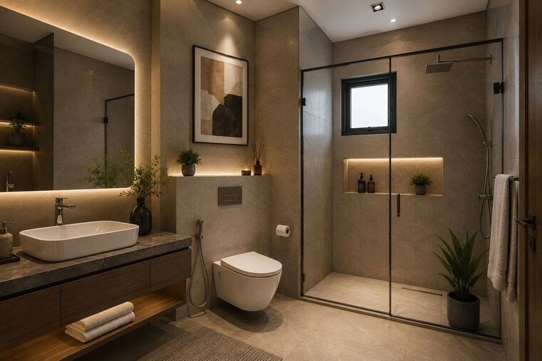Bathroom, trifecta-veranza 2 Bedroom 1200 Sq.Ft. Apartment In Kommasandra Bangalore 10636693