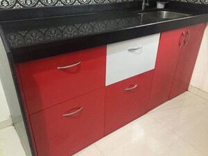 Kitchen in 1 BHK Apartment at Lodha Amara, Kolshet Road – for Rent