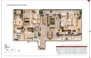 Floor Plan in 4 BHK Apartment at Dada The Bellagio, Koradi rd – for Sale