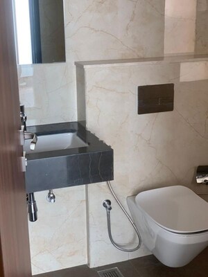 Bathroom in 4 BHK Apartment at Piramal Mahalaxmi, Mahalaxmi – for Rent
