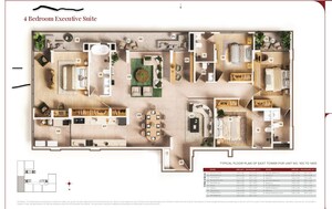 Floor Plan in 4 BHK Apartment at Dada The Bellagio, Koradi rd – for Sale