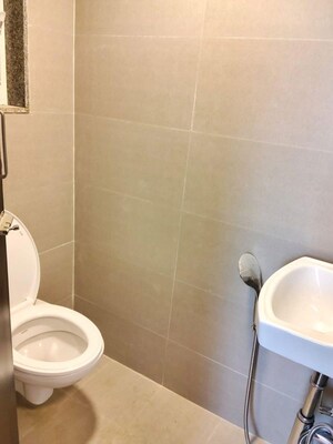 Bathroom in 1 BHK Apartment at Group Satellite Aarambh, Malad East – for Rent