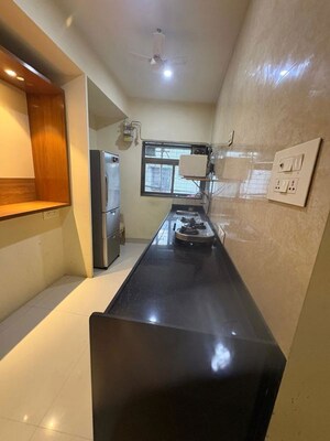 Kitchen in 1.5 BHK Apartment at Prabhadevi – for Rent