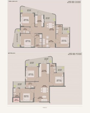 Floor Plan in 3 BHK Apartment at Wal Verde 92, Sector 92 – for Sale