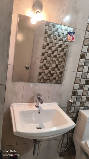 Bathroom in 3 BHK Apartment at Hebron Towers, Battarahalli – for Rent