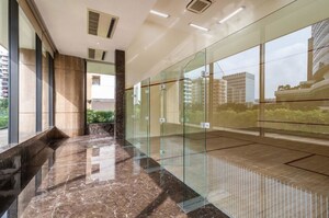 Living Room in 4 BHK Apartment at Sunteck Signature Island, Bandra Kurla Complex – for Rent