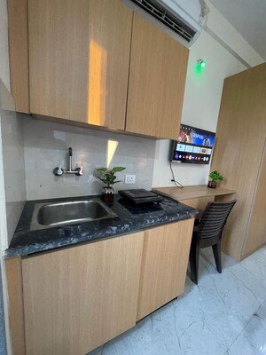 Kitchen in 1 RK Builder Floor at Dlf City Phase 3 – for Rent
