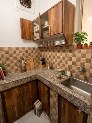 Kitchen in 1 RK Builder Floor at Sector 52 – for Rent