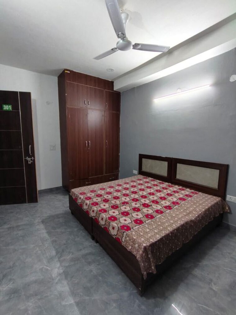 Bedroom, sector 52 1 RK 350 Sq.Ft. Builder Floor In Sector 52 Gurgaon 10636999