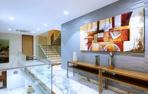 Staircase in 5 BHK Villa at Jubilee Hills – for Sale