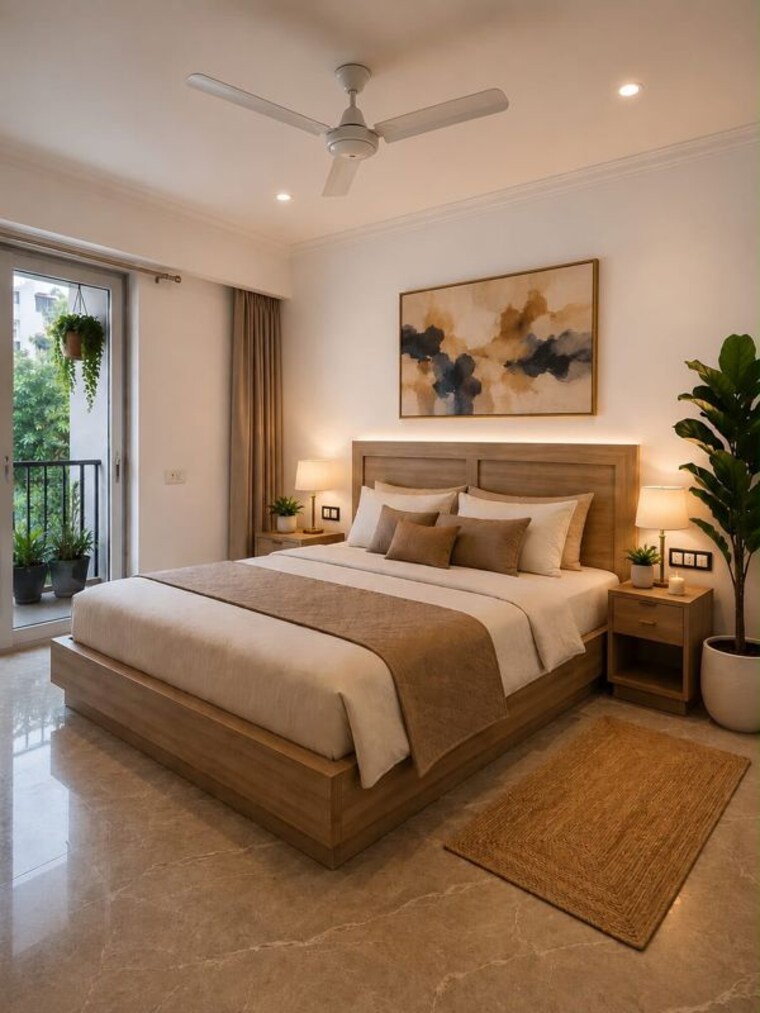 Bedroom, sector 51 1 RK 450 Sq.Ft. Builder Floor In Sector 51 Gurgaon 10637050