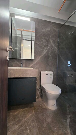 Bathroom in 4 BHK Apartment at Kalpataru Magnus, Bandra East – for Rent