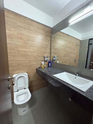 Bathroom in 3 BHK Apartment at Kalpataru Magnus, Bandra East – for Rent