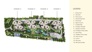 Master Plan in 4 BHK Apartment at Kempapura – for Sale