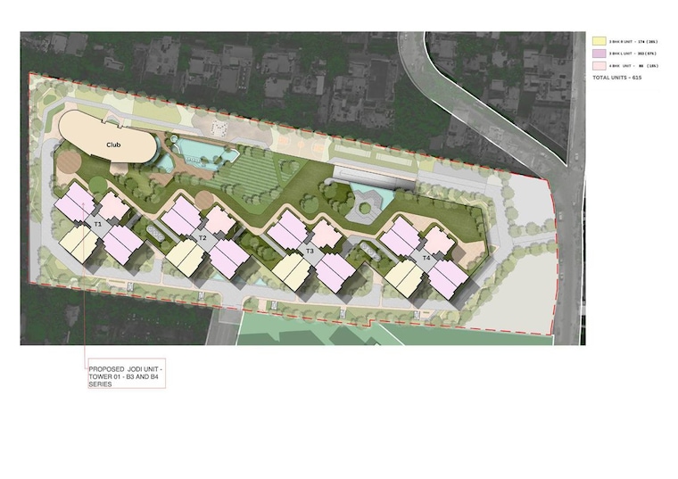 Master Plan, hebbal 4 Bedroom 2450 Sq.Ft. Apartment In Hebbal Bangalore 10636964