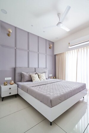 Bedroom in 4 BHK Apartment at Shyamal Park, Bhayli – for Sale