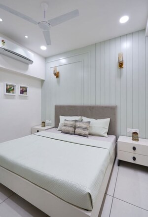 Bedroom in 4 BHK Apartment at Shyamal Park, Bhayli – for Sale