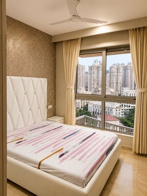 Bedroom in 2 BHK Apartment at Hiranandani Atlantis, Powai – for Rent