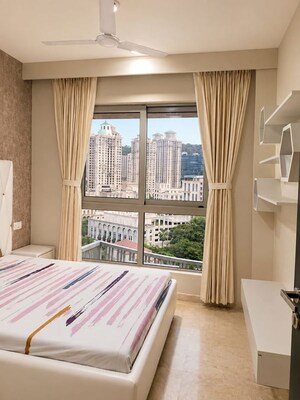 Bedroom in 2 BHK Apartment at Hiranandani Atlantis, Powai – for Rent