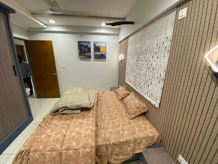Bedroom, shyamal-park 2 Bedroom 575 Sq.Ft. Apartment In Bhayli Vadodara 10637258