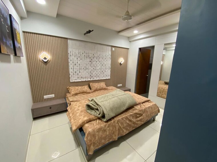 Bedroom, shyamal-park 2 Bedroom 575 Sq.Ft. Apartment In Bhayli Vadodara 10637258