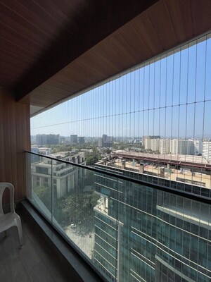Balcony in 4 BHK Apartment at Kalpataru Magnus, Bandra East – for Rent