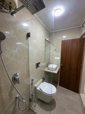 Bathroom in 3 BHK Apartment at Jalvayu Vihar Powai, Powai – for Rent