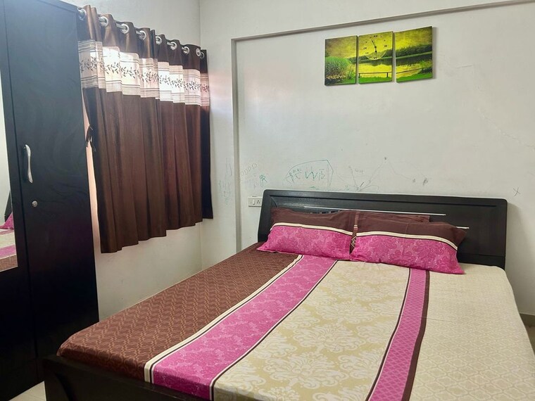 Bedroom, satyam-serenity 2 Bedroom 880 Sq.Ft. Apartment In Wadgaon Sheri Pune 10637375
