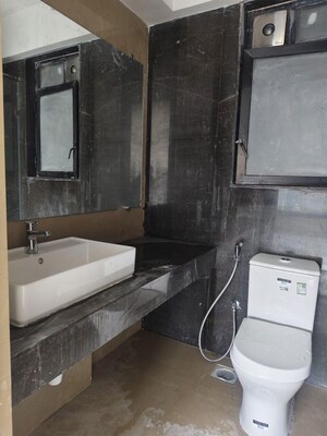 Bathroom in 3 BHK Apartment at Kalpataru Magnus, Bandra East – for Rent