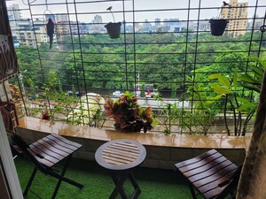 Balcony in 2 BHK Apartment at Sai Chaturbhuj Apartment, Kharghar – for Rent