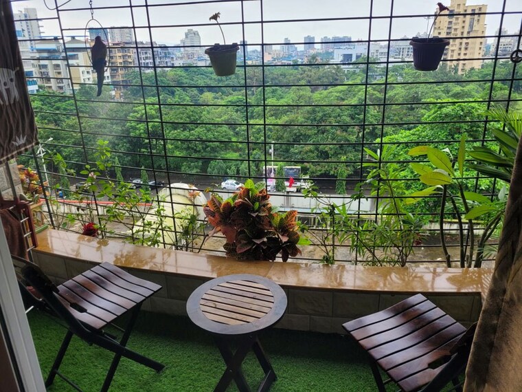 Balcony, sai-chaturbhuj-apartment 2 Bedroom 750 Sq.Ft. Apartment In Kharghar Navi Mumbai 10637458