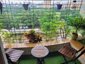 Balcony in 2 BHK Apartment at Sai Chaturbhuj Apartment, Kharghar – for Rent