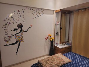 Bedroom in 2 BHK Apartment at Sai Chaturbhuj Apartment, Kharghar – for Rent