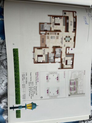 Master Plan in 3 BHK Apartment at Prestige Finsbury Park Hyde, Bagaluru – for Sale