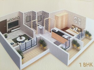 Living Room in 2 BHK Apartment at Badlapur West – for Sale