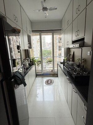 Kitchen in 2 BHK Apartment at Kesar Exotica, Kharghar Sector 10 – for Rent