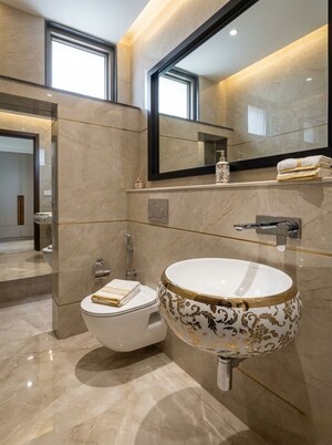 Bathroom in 4 BHK Builder Floor at Rohini Sector 7 – for Sale