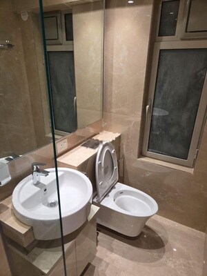 Bathroom in 1 BHK Apartment at Hiranandani Highland, Powai – for Rent