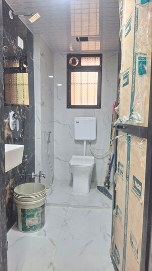 Bathroom in 1 BHK Apartment at Mangalam Swastik Residency, Ulwe Sector 23 – for Rent