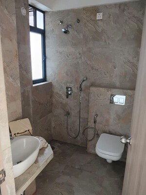 Bathroom in 2 BHK Apartment at LnT Realty Crescent Bay, Parel – for Rent