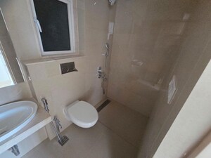 Bathroom in 2 BHK Apartment at LnT Realty Crescent Bay, Parel – for Rent