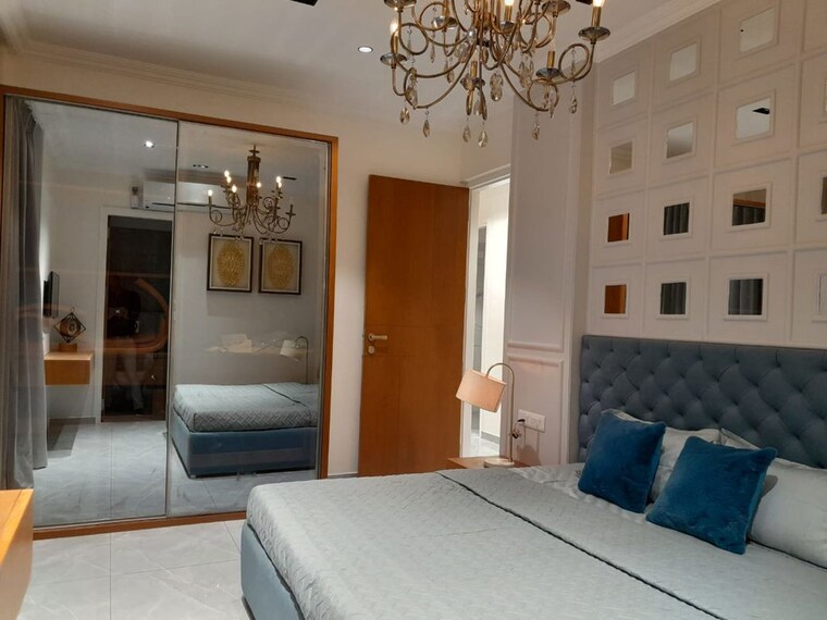 Bedroom, courtyard-meridian 4 Bedroom 2111 Sq.Ft. Apartment In Sevasi Vadodara 10637617