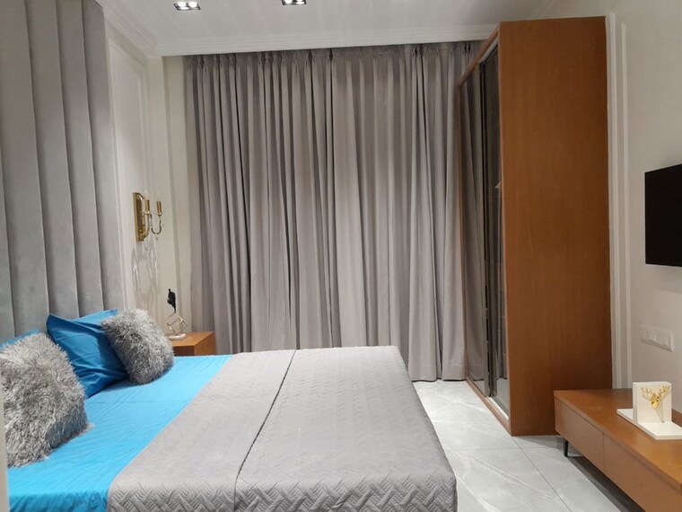 Bedroom, courtyard-meridian 4 Bedroom 2111 Sq.Ft. Apartment In Sevasi Vadodara 10637617