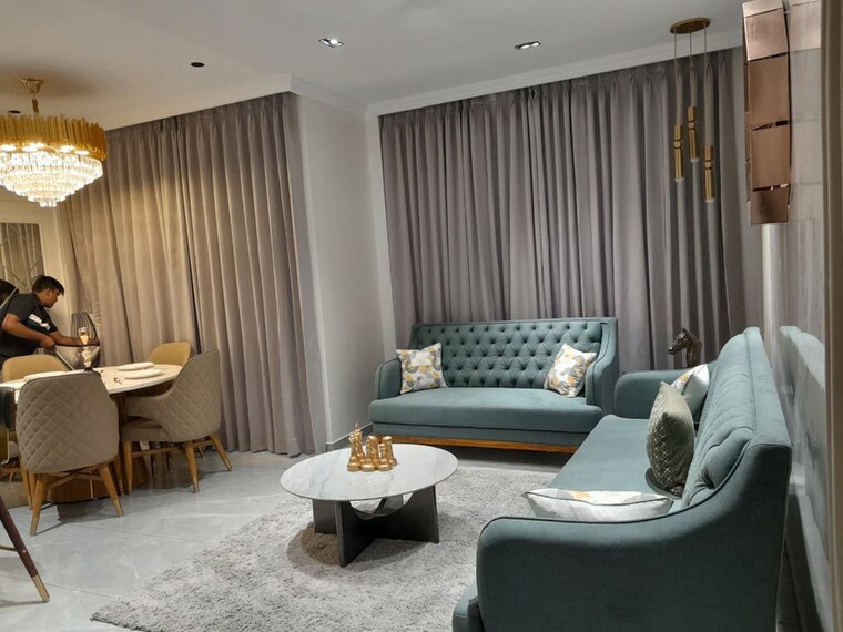 Living Room, courtyard-meridian 4 Bedroom 2111 Sq.Ft. Apartment In Sevasi Vadodara 10637617