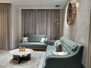 Living Room in 4 BHK Apartment at Courtyard Meridian, Sevasi – for Sale