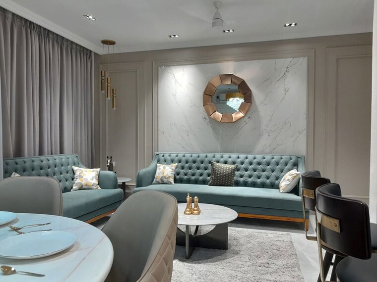 Living Room, courtyard-meridian 4 Bedroom 2111 Sq.Ft. Apartment In Sevasi Vadodara 10637617