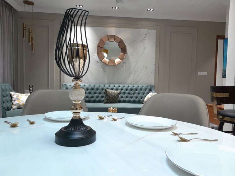 Dining area, courtyard-meridian 4 Bedroom 2111 Sq.Ft. Apartment In Sevasi Vadodara 10637617