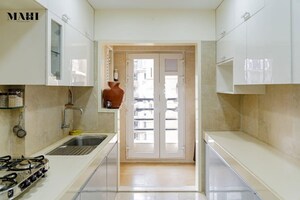 Kitchen in 3 BHK Apartment at Adani Ten BKC, Bandra East – for Rent