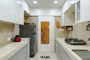 Kitchen in 3 BHK Apartment at Adani Ten BKC, Bandra East – for Rent