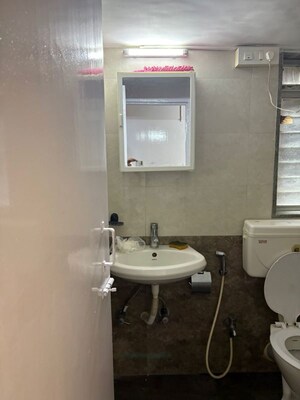 Bathroom in 1 BHK Apartment at Galactica Apartment, Andheri West – for Rent